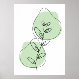 Grenar och Löv konst Poster