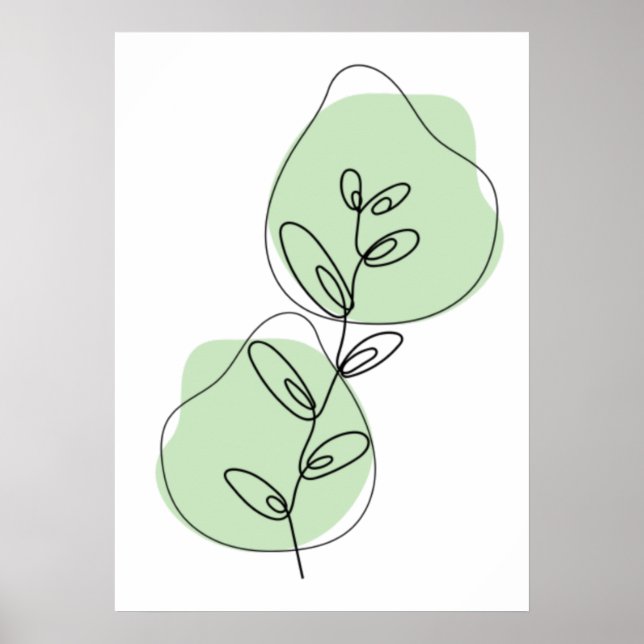 Grenar och Löv konst Poster (Framsidan)