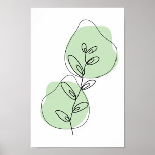 Grenar och Löv konst Poster