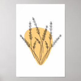 Grenar och Löv konst Poster