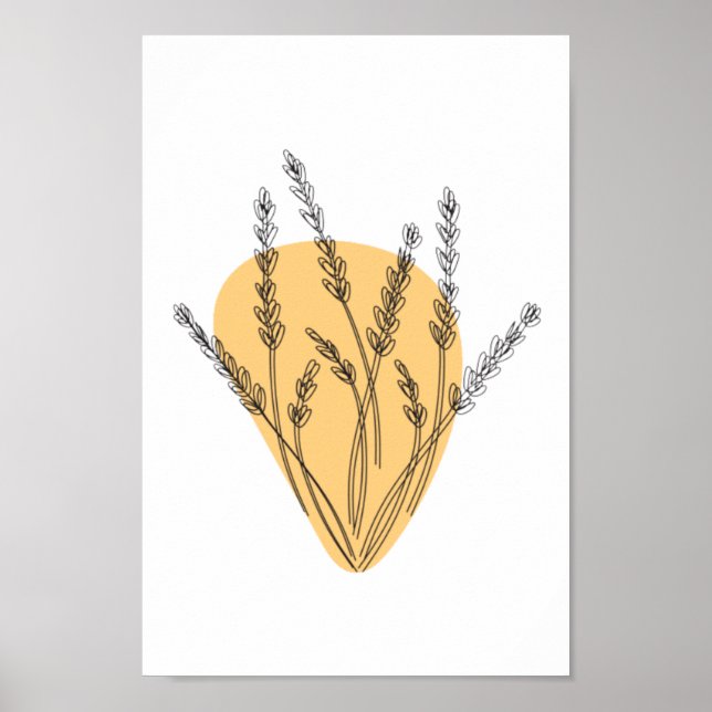 Grenar och Löv konst Poster (Framsidan)