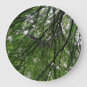 Grenar och Löv Wall Clock Stor Klocka