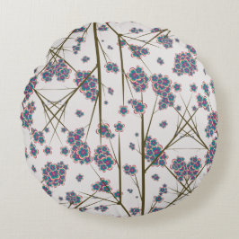 Grenar Round Pillow, märklig Rund Kudde