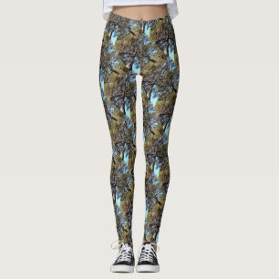 Grenar som drabbats av Gräs-Träd bisarre-perspekti Leggings