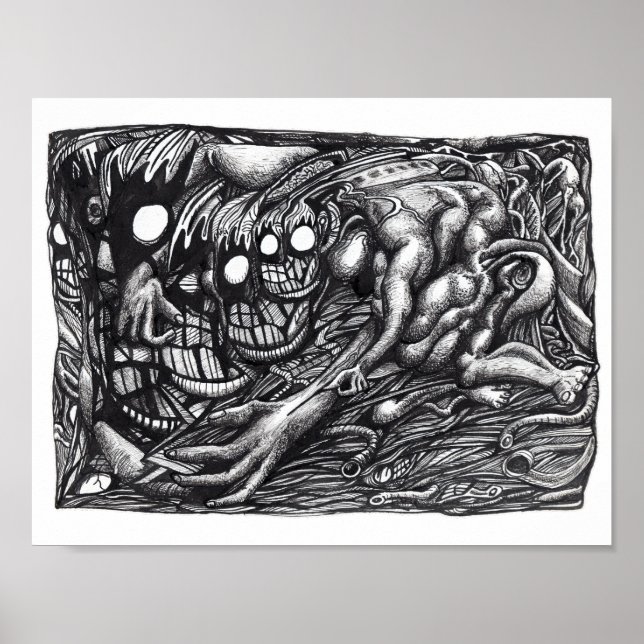 Grendel Mor Dream av Brian Benson. Poster (Framsidan)