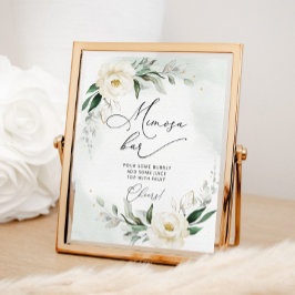 Greneery foliage guld blommigt Mimosa pub Poster
