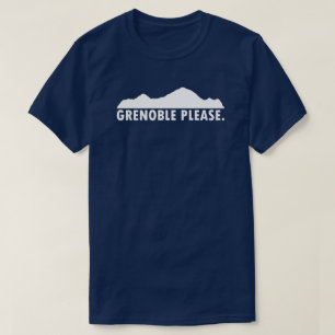 Grenoble Frankrike, tack T Shirt