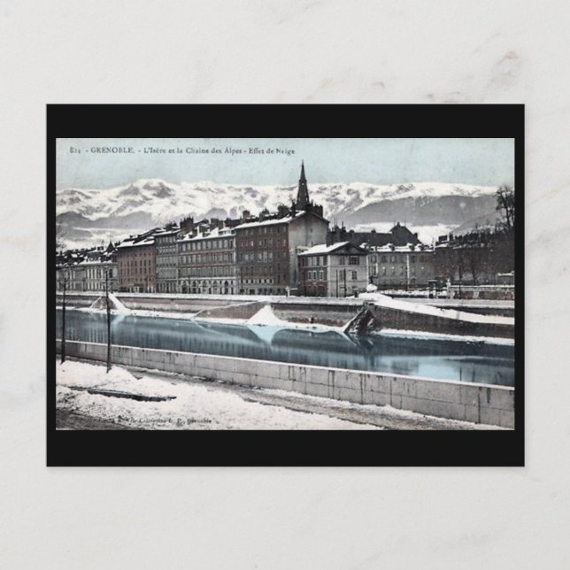 Grenoble, Frankrike Vykort (Framsida)