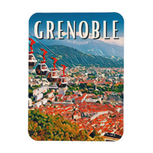 Grenoble Photo Vintage Magnet