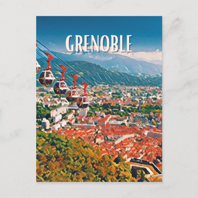 Grenoble Photo Vintage  Vykort (Framsida)