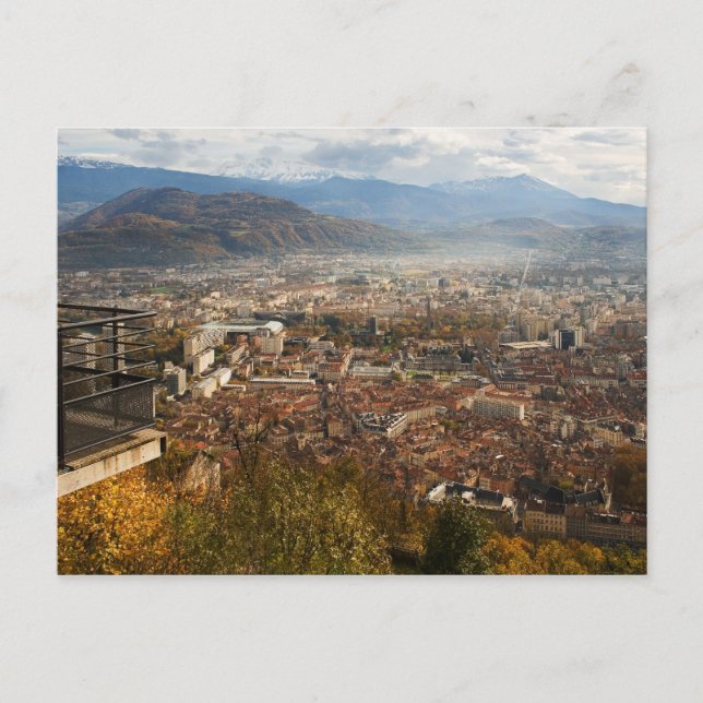 Grenoble-vy Vykort (Framsida)