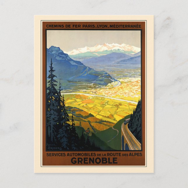 Grenoble Vykort (Framsida)