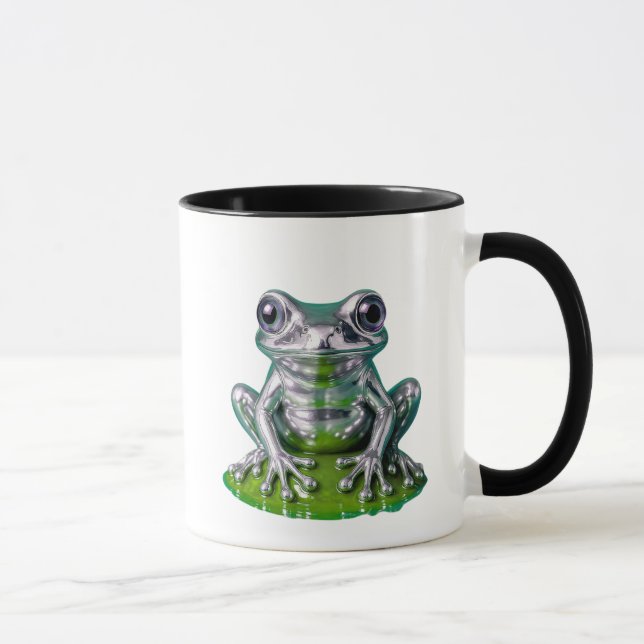 grenouille chromée verte mugg (Höger)