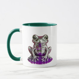grenouille figurine argent mugg