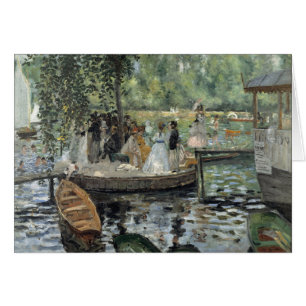 Grenouillere Renoir Impressionist Painting Art Hälsningskort