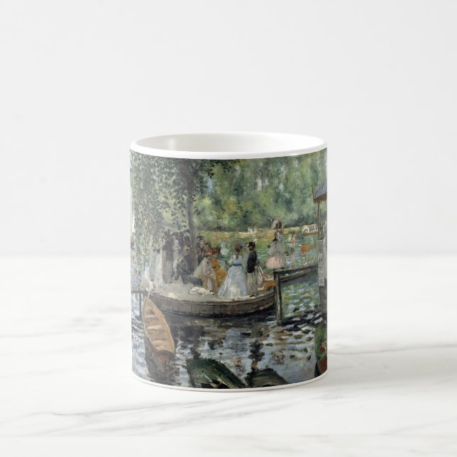 Grenouillere Renoir Impressionist Painting Art Kaffemugg (Center)