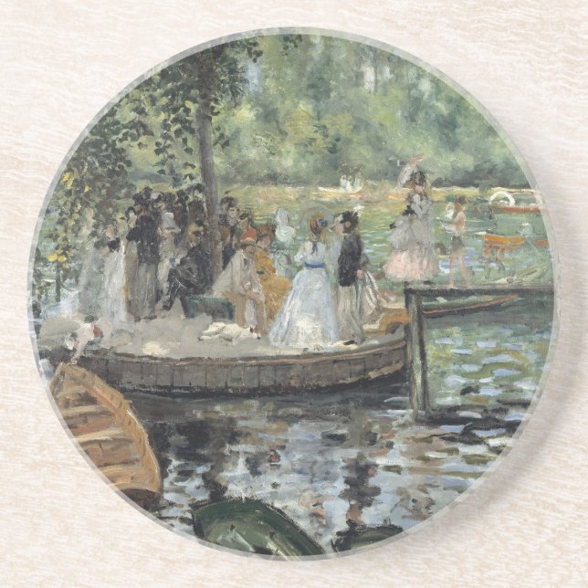 Grenouillere Renoir Impressionist Painting Art Underlägg (Framsidan)