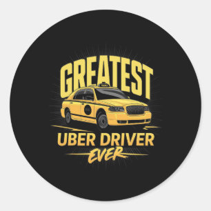 Greps Uber Driver någonsin i Fars dag Runt Klistermärke
