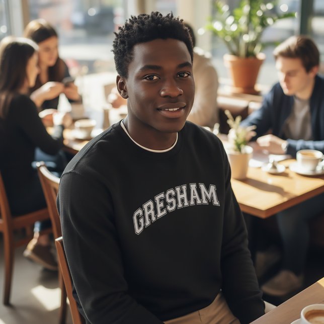GRESHAM Universitetspullover Amerika College Lång Ärmad Tröja (Skapare uppladdad)