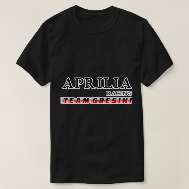 Gresini-teamet i aprilia-tävlan t shirt (Design framsida)