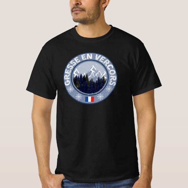 Gresse en Vercors Station de ski T Shirt (Framsida)