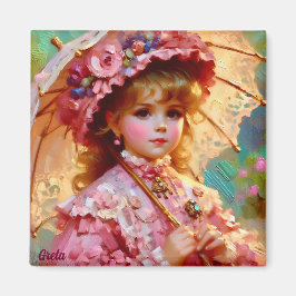 GRETA ~Attractive Vintage Girl ~ Magnet