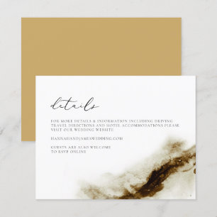 GRETA Bohemian Earth Tone Watercolor Information C Inbjudningar