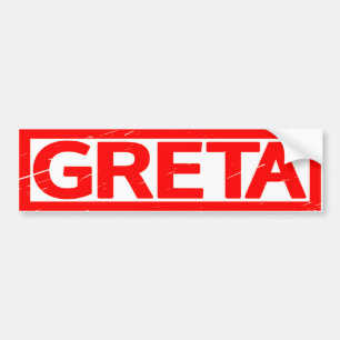 Greta frimärke bildekal