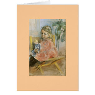 Greta och Dora Nora Hälsningskort