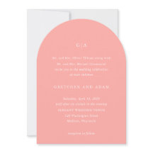 Gretchen Coral Rosa Elegant bröllop