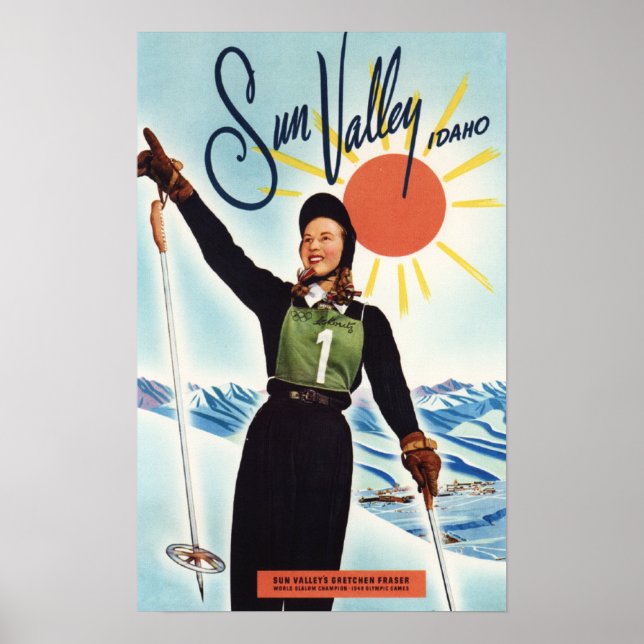 Gretchen Fraser Advertisement Poster (Framsidan)