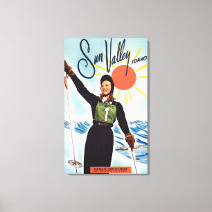 Gretchen Fraser Advertisement Poster Canvastryck