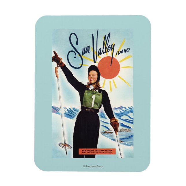 Gretchen Fraser Advertisement Poster Magnet (Vertikal)