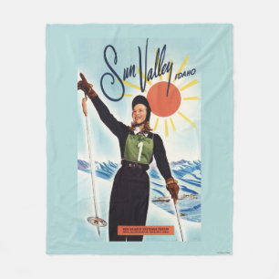 Gretchen Fraser annonseringaffisch Fleecefilt