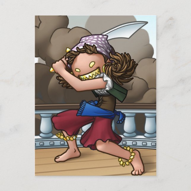 Gretchen Goldfang-vykort Vykort (Framsida)