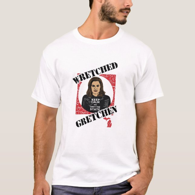 GRETCHEN WHITMER - MICHIGAN GOVERNOR - OBEY T SHIRT (Framsida)