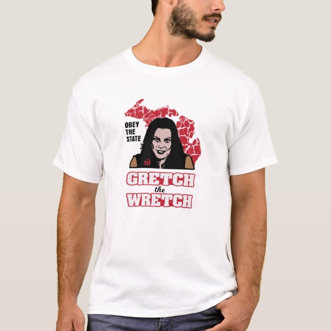 GRETCHEN WHITMER - OBEY STATE - MICHIGAN GOV T SHIRT (Framsida)