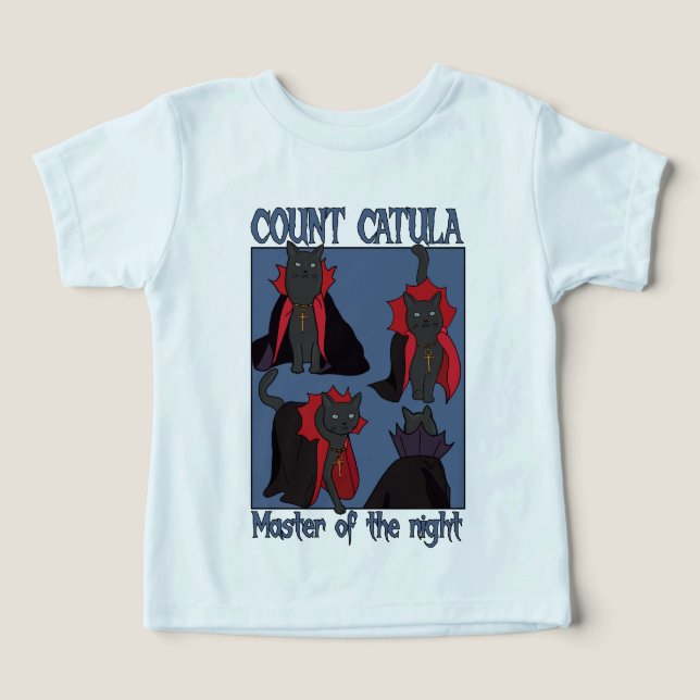Grev Catula Mästare över Natten T Shirt (Design Framsida)