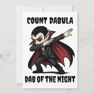 Grev Dabula dabbar genom natten Inbjudningar