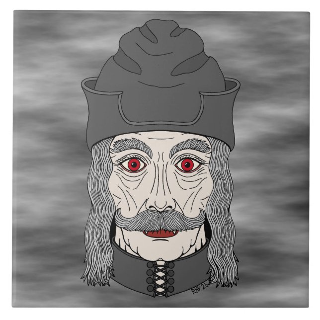 Grev Dracula 2026 Kakelplatta (Framsidan)