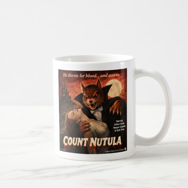 Grev Nutula Retro Filmparodi Kaffemugg (Höger)