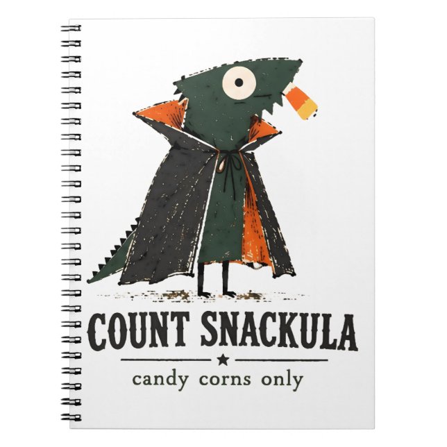 Grev Snackula Skäggagame Konst Anteckningsbok (Framsidan)