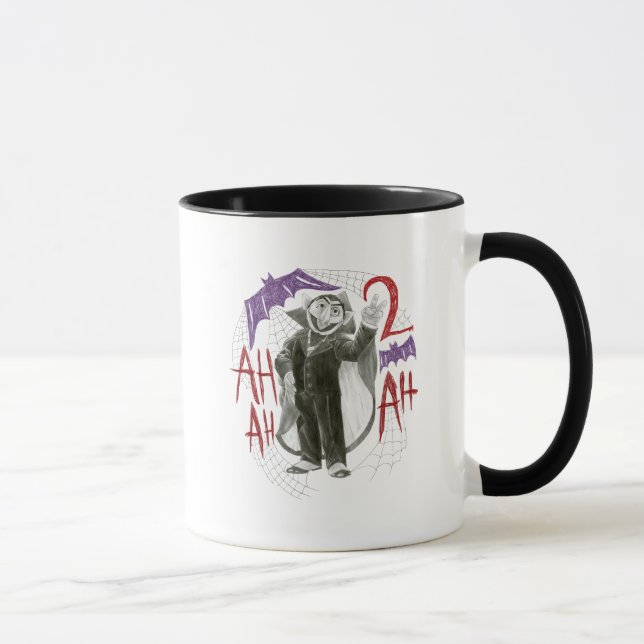 Grev von Count B&W skiss ritning Mugg (Höger)