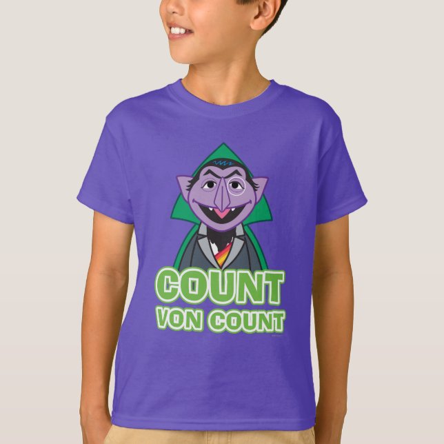 Grev von Count klassisk stil T-shirt (Framsida)