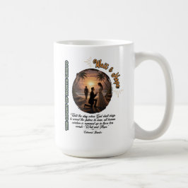Grevé Monte Cristo Vänta och Hopp Solnedgång Kaffemugg