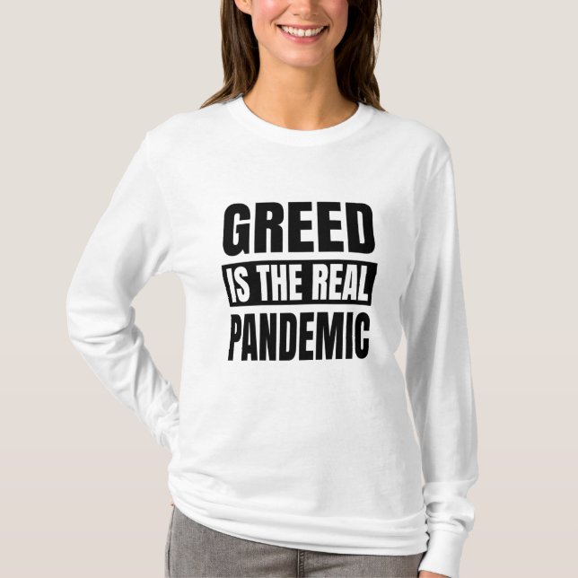 Greven är den verkliga pandemin t shirt (Framsida)