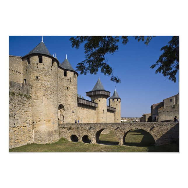 Grevens slott, Carcassonne, Aude, Languedoc, Fototryck (Framsidan)