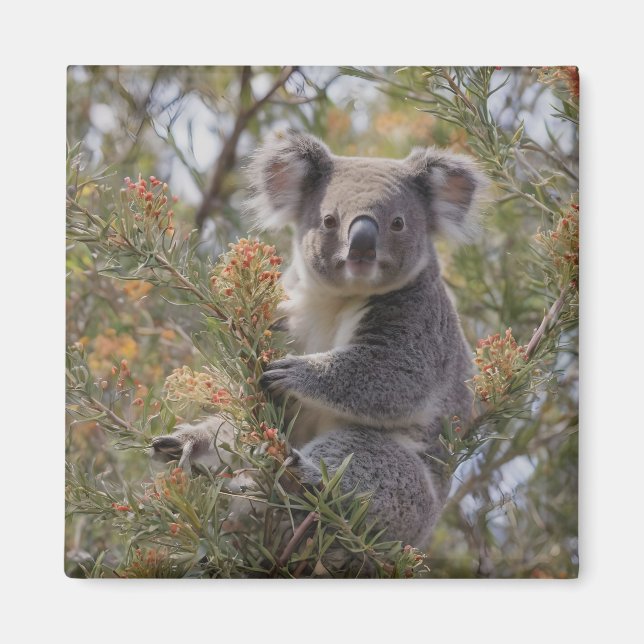 Grevillea Koala Bear Magnet (Framsidan)
