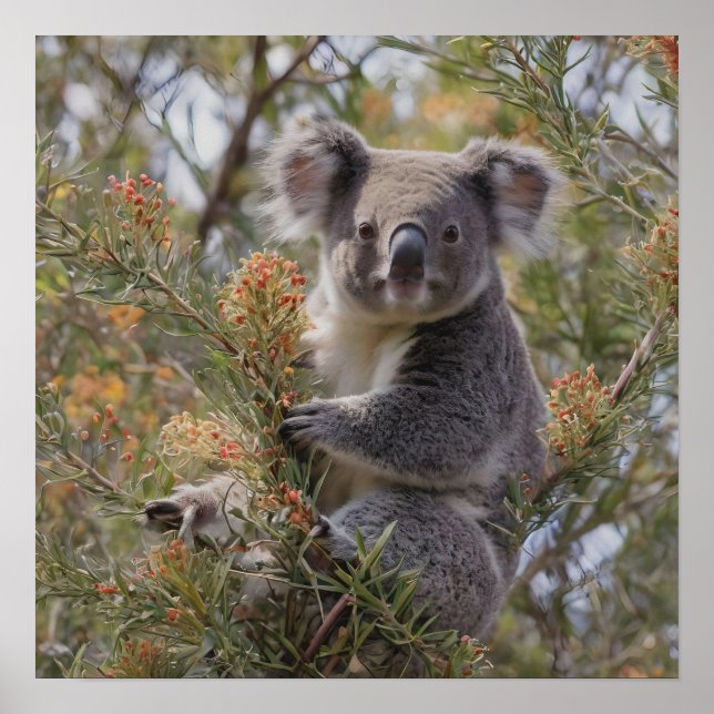 Grevillea Koala Bear Poster (Framsidan)