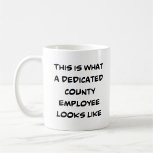 grevskapstjänsteman, dedikerad kaffemugg